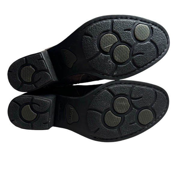 Born Women's Brown Hayden Back Lacing Zip Up Boots Size 9 - Picture 8 of 10